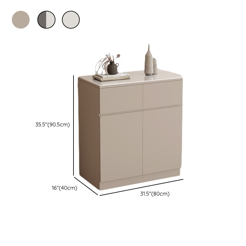Sideboard with 4 Drawers/3 Drawers/2 Drawers, Narrow/Standard Size, Drawers Storage, Sintered Stone Countertop, Alterable Shelf, 4 Doors/3 Doors/2 Doors, and Tabletop thumbnail 13