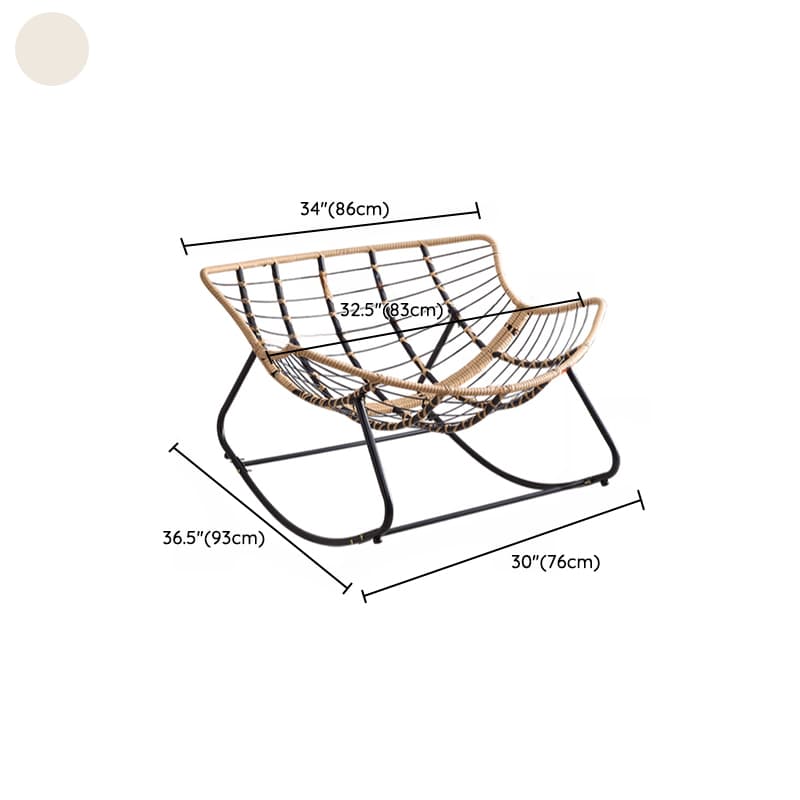 Modern Simple Style Alloy Rocking Chair Couch with Scratch-defiant Cushioned Upholstery thumbnail 17