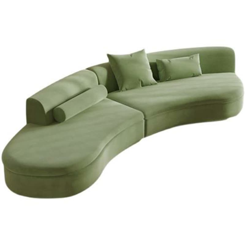 Trendy Seats 4/Seats 3 Armless Curved Sofa Recliner with Sponge Fill Cushions thumbnail 9