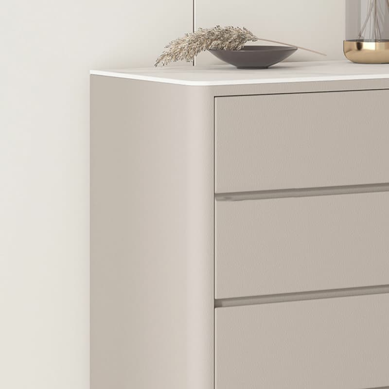 Glam Style Solid Wood Storage Chest with Stone Top and Soft-Close Drawers thumbnail 16