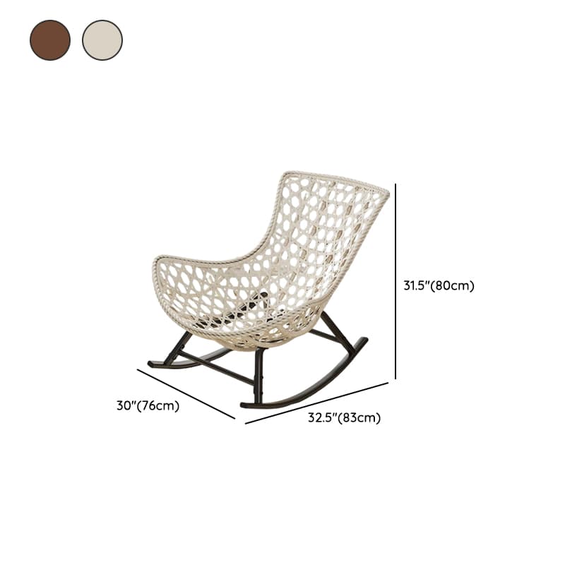 Trendy Upholstered Rocking Chair with Plush Cushioning thumbnail 17