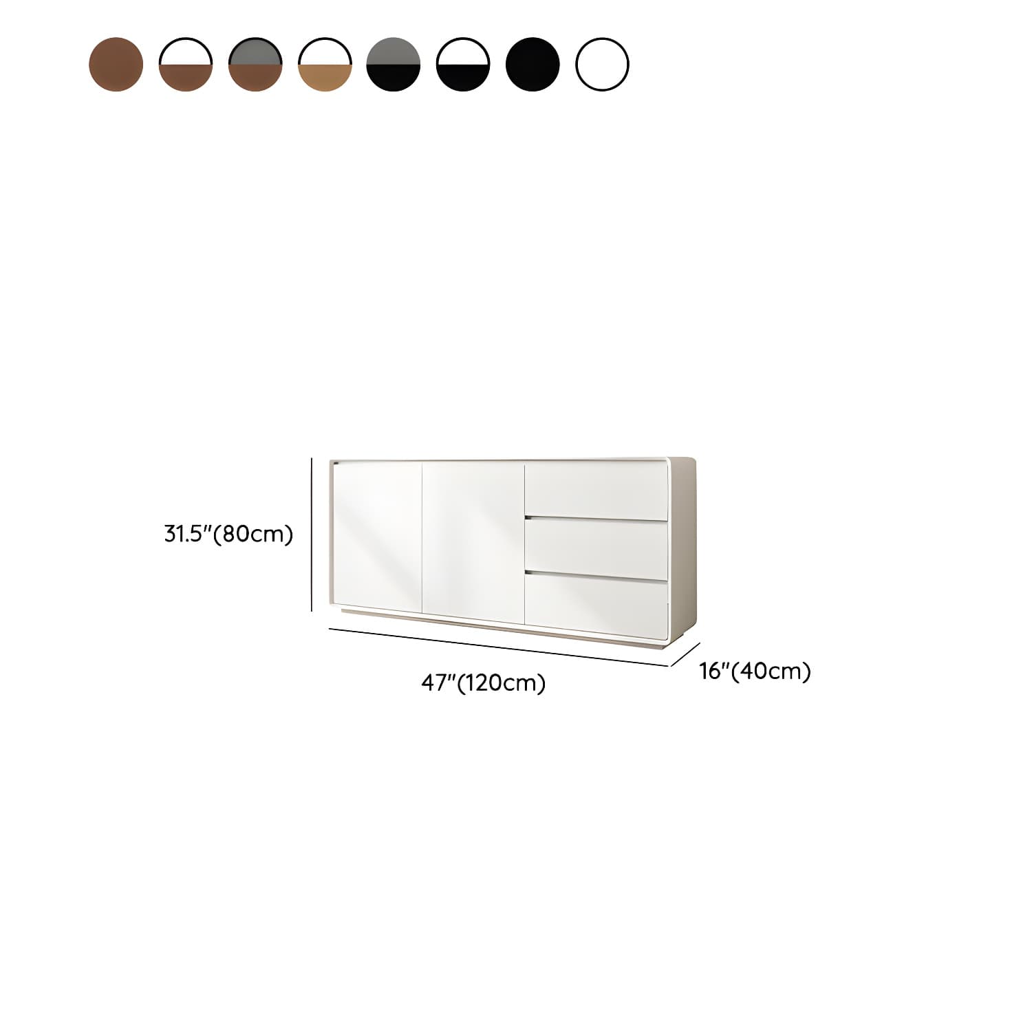 Modern and Contemporary Credenza Wood Dining Buffet with Cabinets and Drawers thumbnail 23