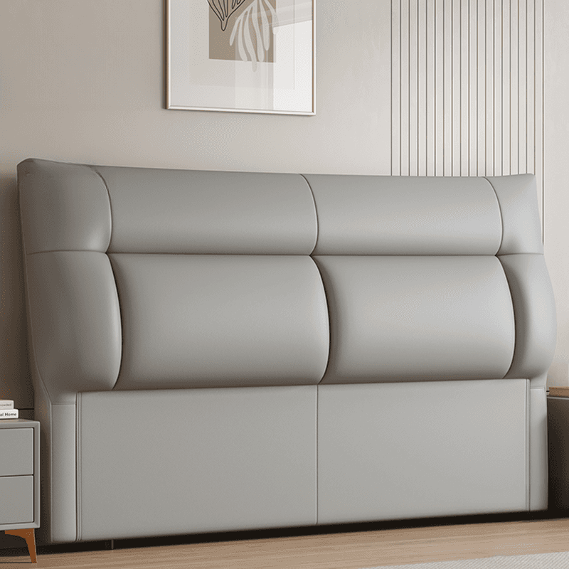 Trendy Panel Headboard in Natural Wood with No Distressing, Rectangle Shape for Queen/Full Bed, Featuring Sponge Upholstery and Standard Height thumbnail 5