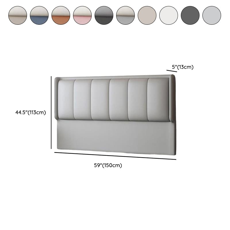 Simplistic Style Wingback Headboard in Lumber with No Distressing, Rectangular Shape for King/Queen/Full Bed, Featuring Sponge Upholstery Fill and Standard Height thumbnail 17