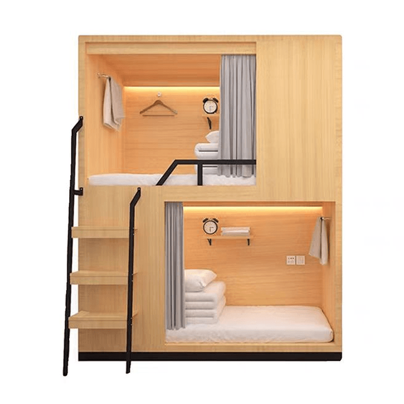 Minimalist High Bed Frame with Mattress and Guard Rail thumbnail 6