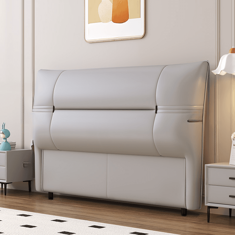Simplistic Panel Headboard with No Distressing, Piled Tufted Rectangular Shape for King/Queen/Full Bed, Featuring Sponge Upholstery and Standard Height thumbnail 3