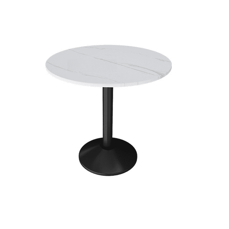 Trendy/Art Deco White Sintered Stone Dining Table, Fixed Mechanism, Seats 2, Scratch-immune thumbnail 9