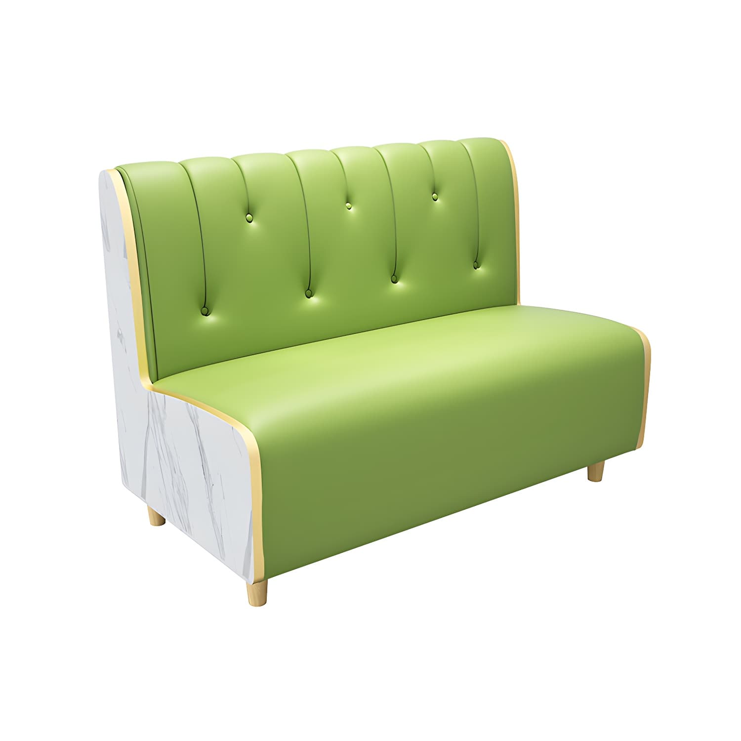 47.27"D x 25.59"W x 33.46"H Contemporary Glam 2-seat Sofa for Restaurant thumbnail 3