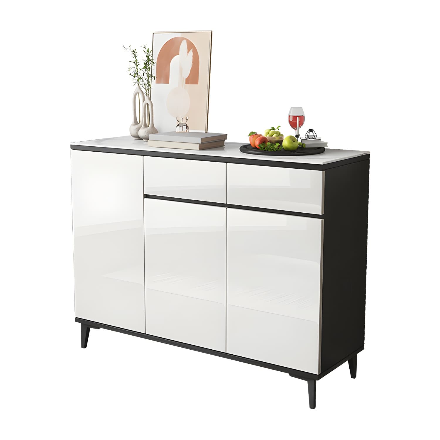 Contemporary Sideboard Cabinet with Drawer and Door for Living Room thumbnail 8