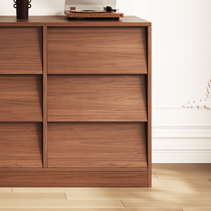Cocoa Casual Natural Wood Console Dresser/Bachelor Chest with 9/6/3 Drawers in Horizontal/Vertical Orientation thumbnail 7