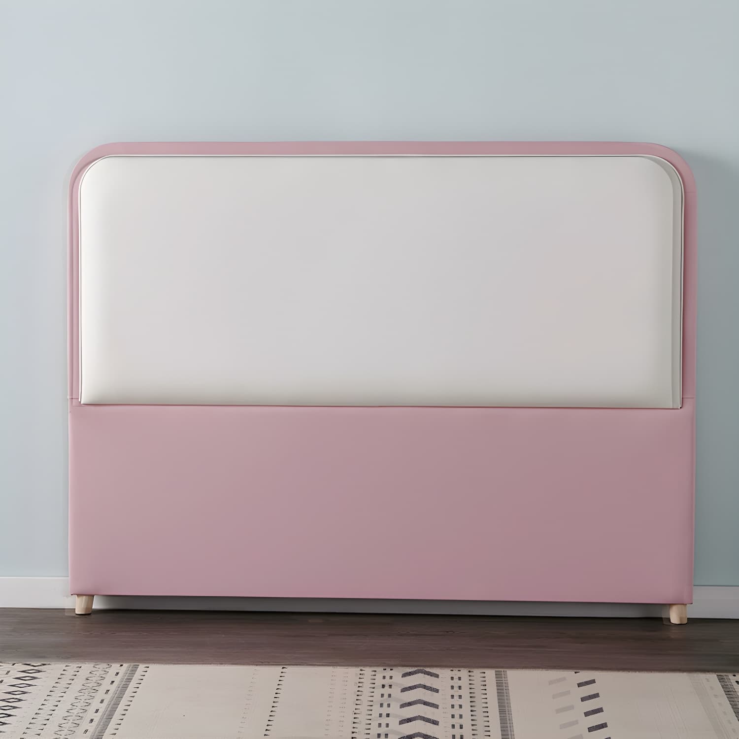 Modern Upholstered Panel Headboard with Leather Upholstery and Rectangular Shape thumbnail 9