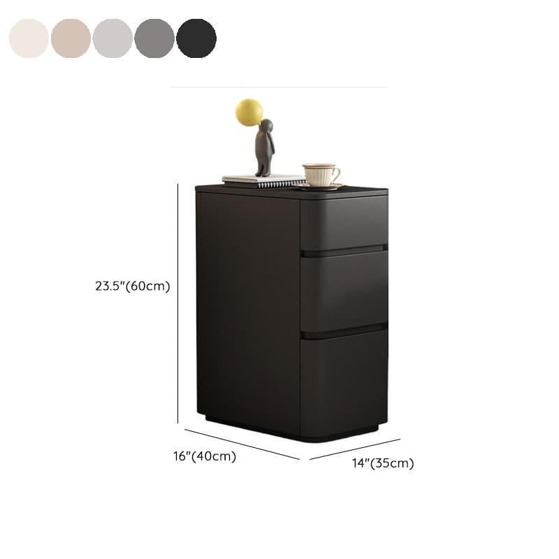 Stylish 3 Tiers Nightstand With Drawer Storage in Artificial Leather thumbnail 14