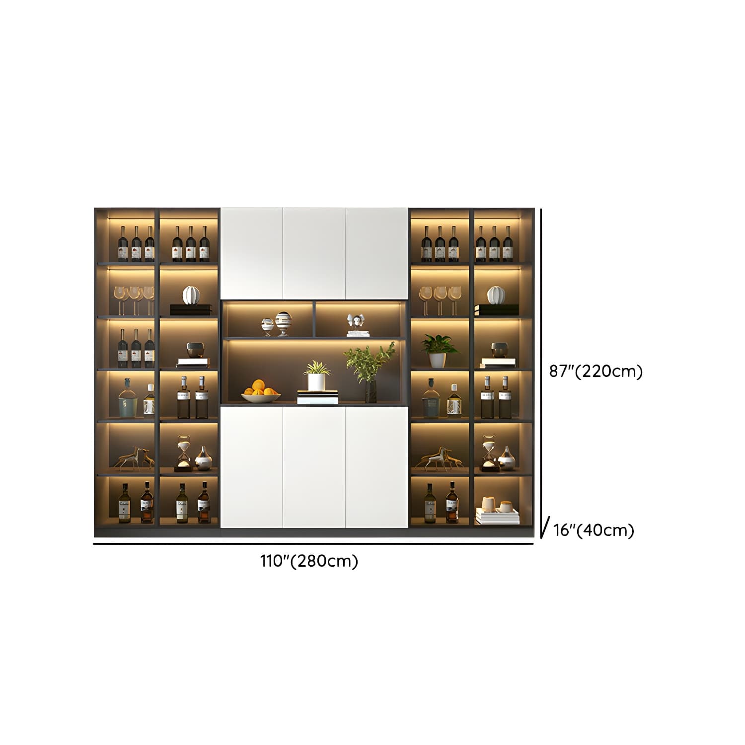 Living Room Modern Stone Sideboard Cabinet with Doors and Drawers thumbnail 19