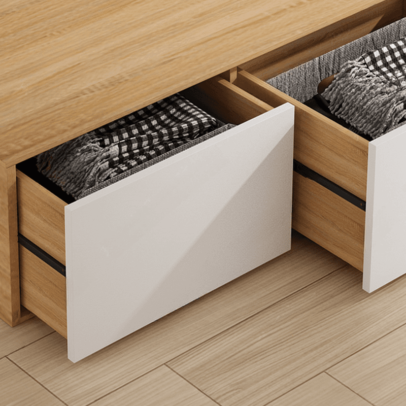Natural Color Solid Color Storage Included with Storage Drawer for Bedroom thumbnail 4
