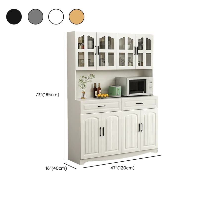 Narrow 15.7'' Wood Cabinets Open Storage with Adjustable Shelves Modern Sideboard/Credenza thumbnail 16