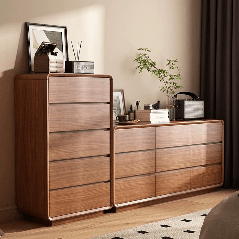 Cocoa Casual Rubberwood Double Dresser/Lingerie Chest with 6/9/5 Drawers Horizontal/Vertical thumbnail 1