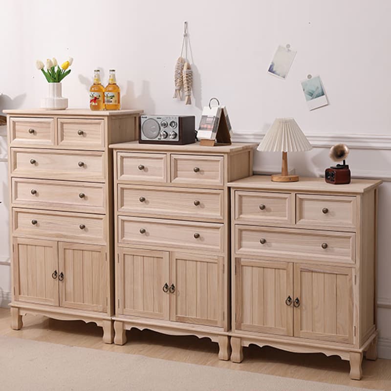 Scandinavian Narrow Metal Lingerie Chest/Semainier, Features 1 Cabinet and Included Shelves - image 11