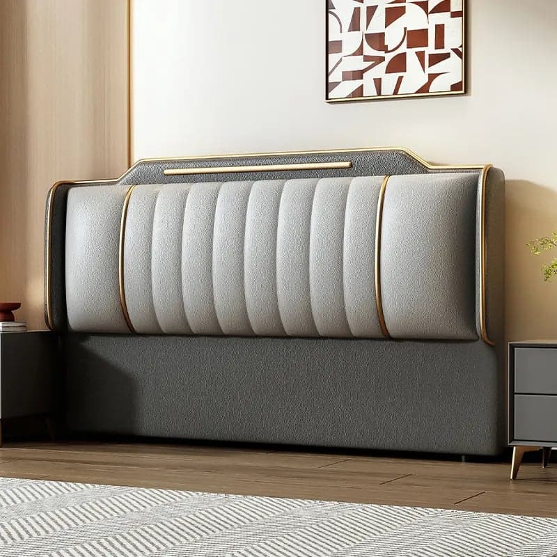 Simplistic Style Panel Headboard in Natural Wood with No Distressing, Rectangular Shape for Queen/Full/Twin XL Bed, Featuring Sponge Upholstery and Standard Height thumbnail 5