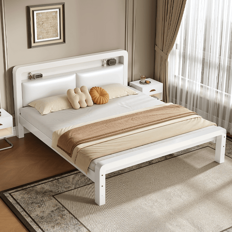 Minimalist Solid Color Storage Bed with Iron Frame and Leg for Living Room thumbnail 7
