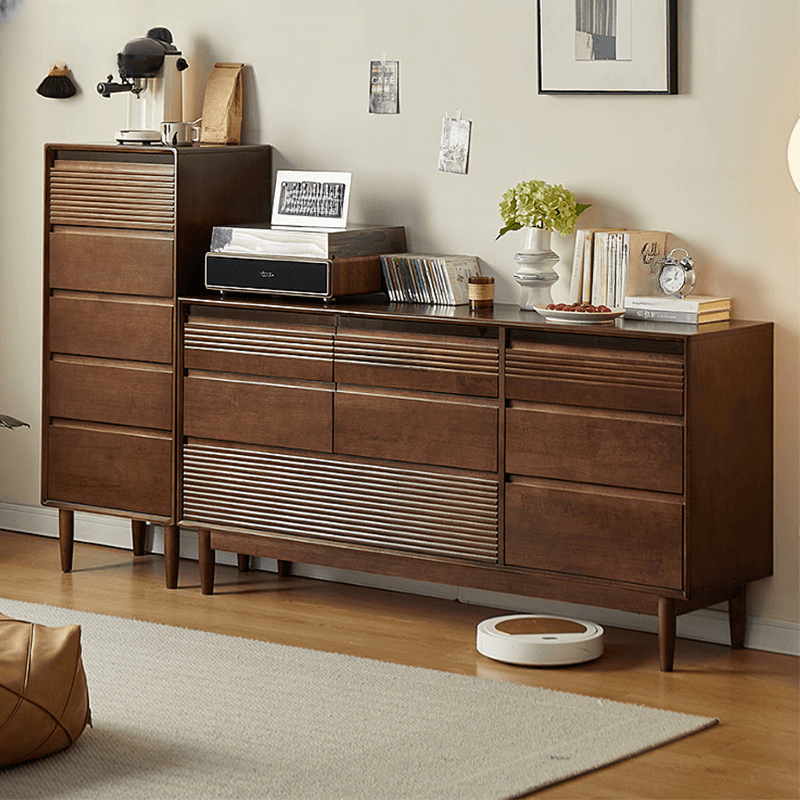 Minimalist Cube Double Dresser in Natural Wood thumbnail 5