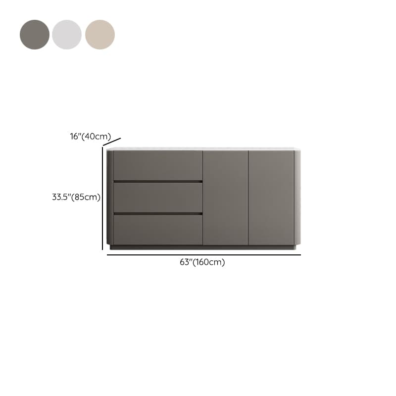 Standard/Wide Stone 3 Drawers/1 Drawer Hutch 1 Shelf 4 Doors/3 Doors/2 Doors Microwave Shelf Cabinet thumbnail 12