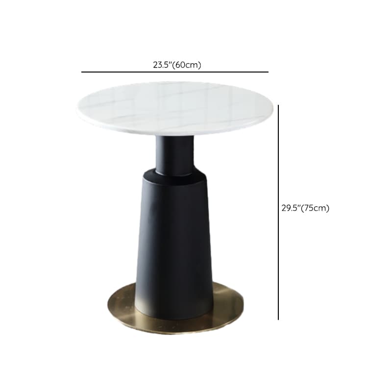 Glamorous Rounded Stone Dining Table for 2, Scratch-proof and Fixed Mechanism thumbnail 22