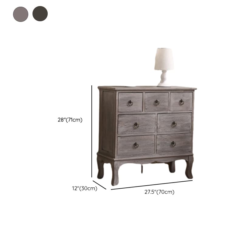 French Wood Vertical Console Dresser with 9 Drawers/7 Drawers/10 Drawers thumbnail 26