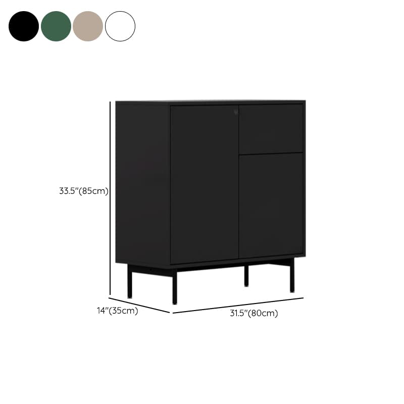 Ground Design Narrow Server with 2 or 1 Drawer, Drawers Storage, Alterable Shelf, and 3 or 2 Doors Tabletop thumbnail 15