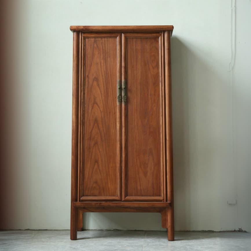 Classic Elm Wood Unattached Utility Cabinet for Drawing Room thumbnail 4