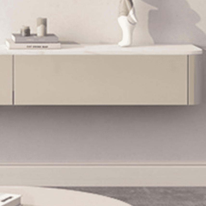 Contemporary Rectangular Wall Mounted TV Stand with Door Living Room thumbnail 7