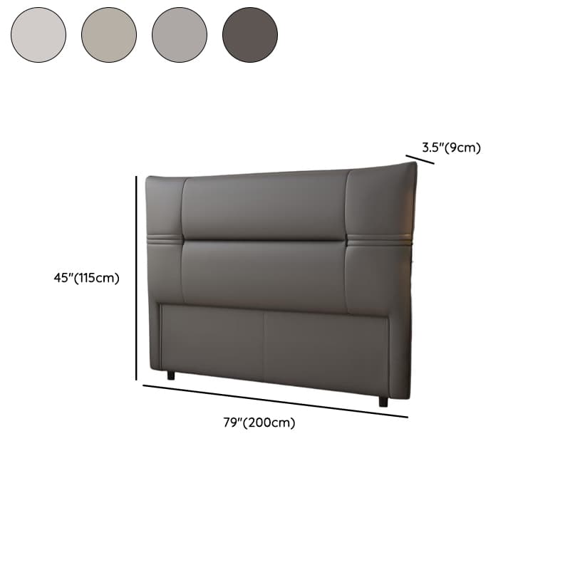 Simplistic Panel Headboard with No Distressing, Piled Tufted Rectangular Shape for King/Queen/Full Bed, Featuring Sponge Upholstery and Standard Height thumbnail 15