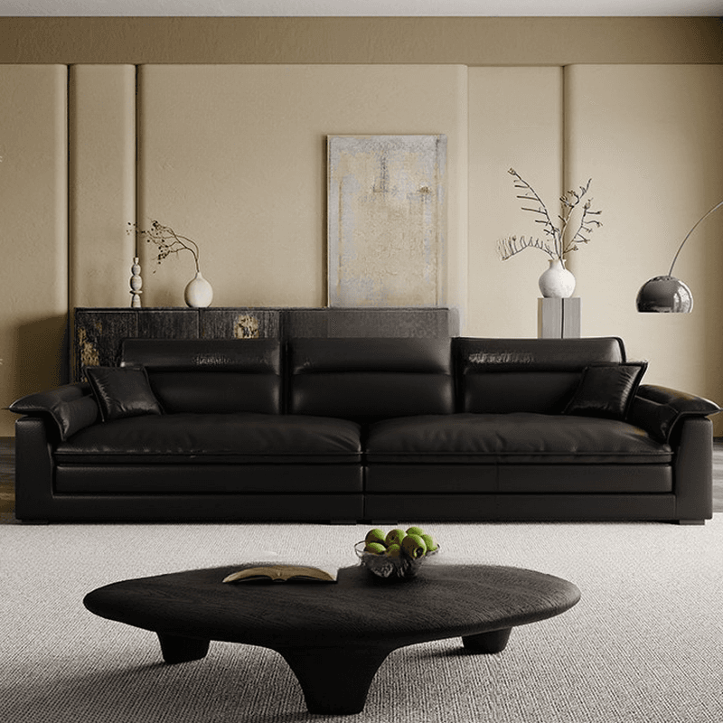 Modish Solid Color Water Resistant Standard Sofa in Light Gray/White/Light Brown with Seats 3/2-seater and 2 Pillows thumbnail 8