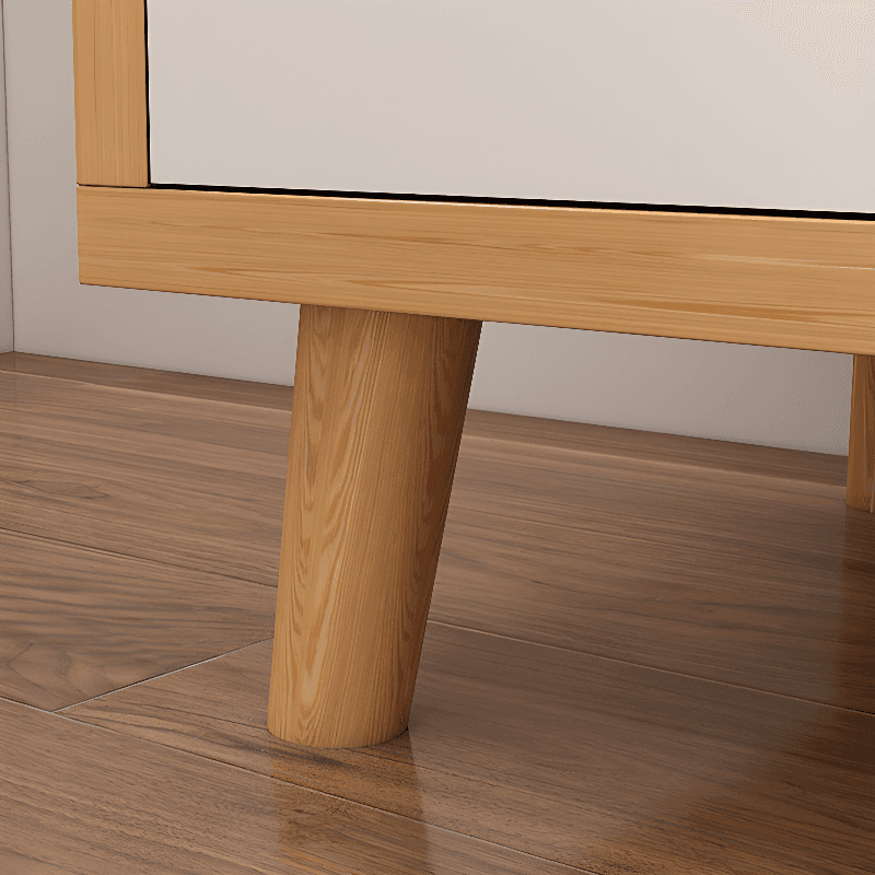 Natural Finish Self-supporting 2-Drawer Wardrobe in Solid and Manufactured Wood thumbnail 7