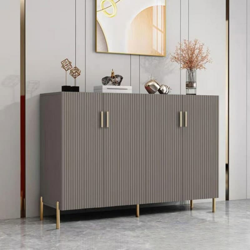 Floor Freestanding Sideboard/Server in Wood with Countertop and Three/Five Internal Shelves in a Luxury Style thumbnail 10