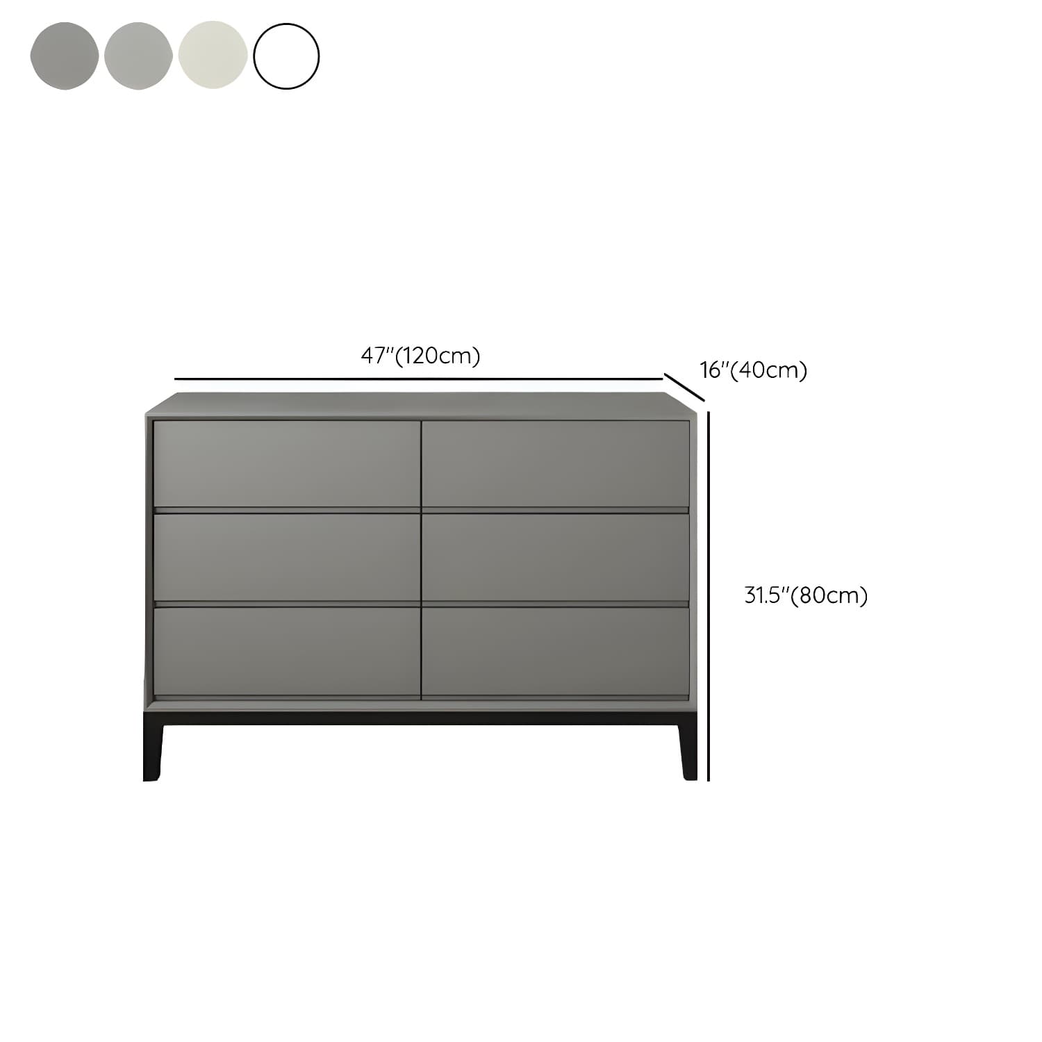 Pine Wood Modern Dresser with Soft Close Drawers - Compact and Stylish Bedroom Storage Solution thumbnail 13