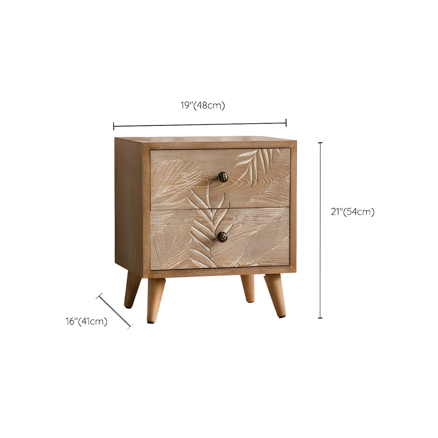 Modern Standard Storage Cabinet Solid Wood Cabinet with Drawer thumbnail 15
