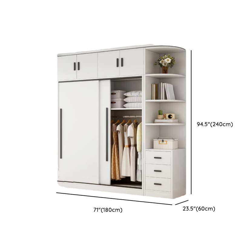 Chalk Modish Wood Dressing Station Soft Close Drawer Soft Close Door Interior Shelves thumbnail 27