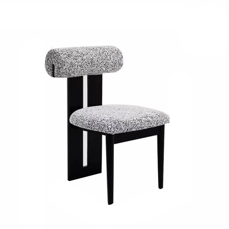 Modern Upholstered Armless Kitchen & Dining Chair, Open Back, Wood Ash, 1 Piece thumbnail 1