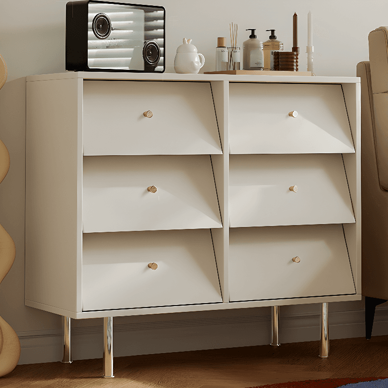 Casual Composite Wood Console Dresser with 6/9 Drawers in Vertical/Horizontal Orientation thumbnail 4