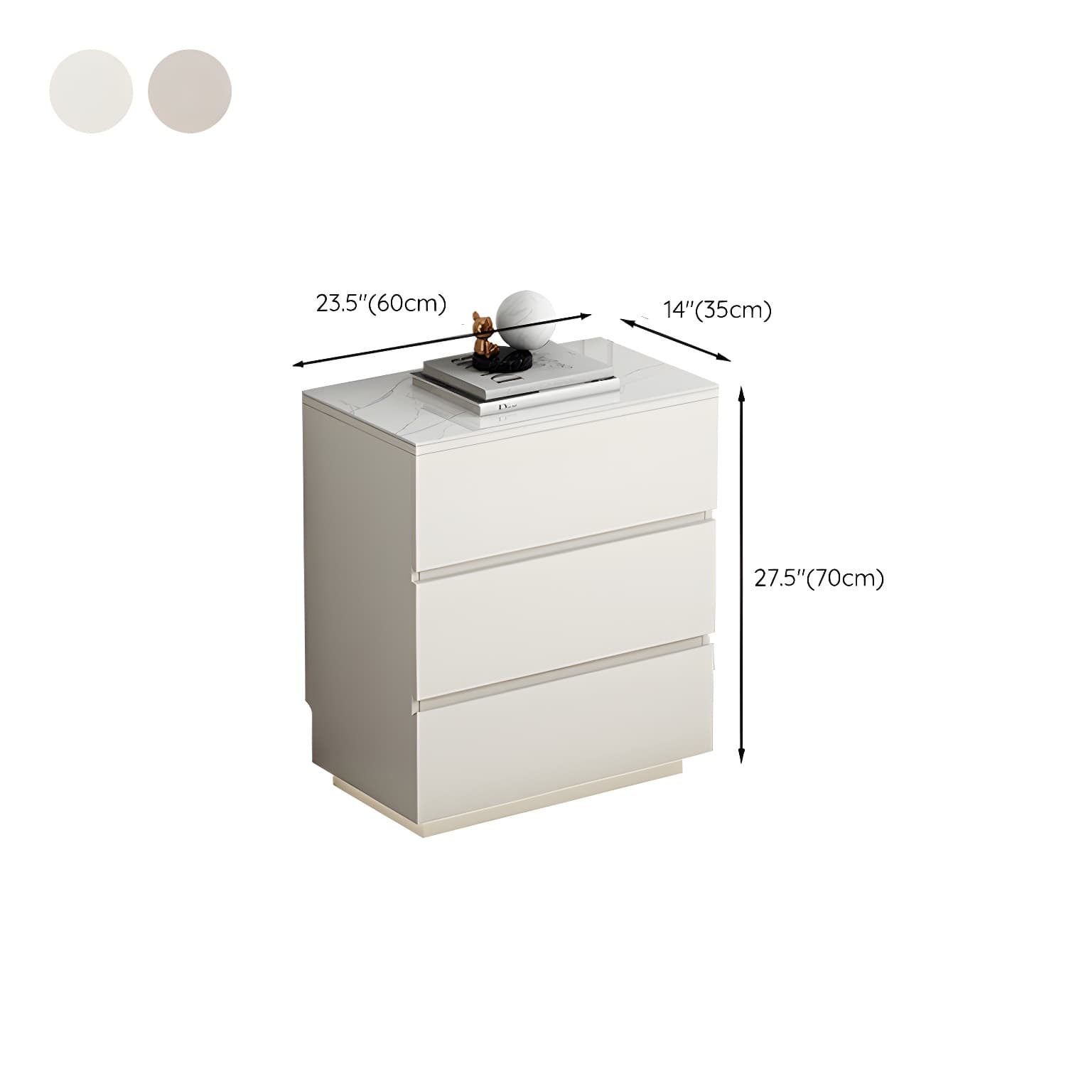 13.65-inch W Stone Storage Chest Dresser Modern Storage Chest thumbnail 10
