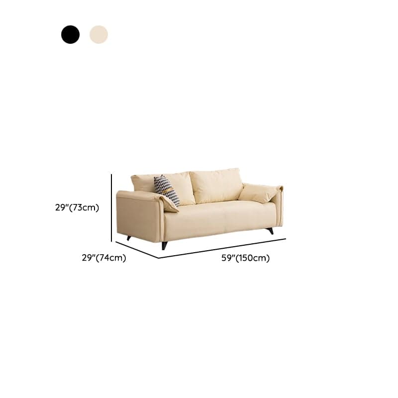 Modish Standard Sofa in Coal/Dove Grey/Off-White with 1 Pillow thumbnail 16