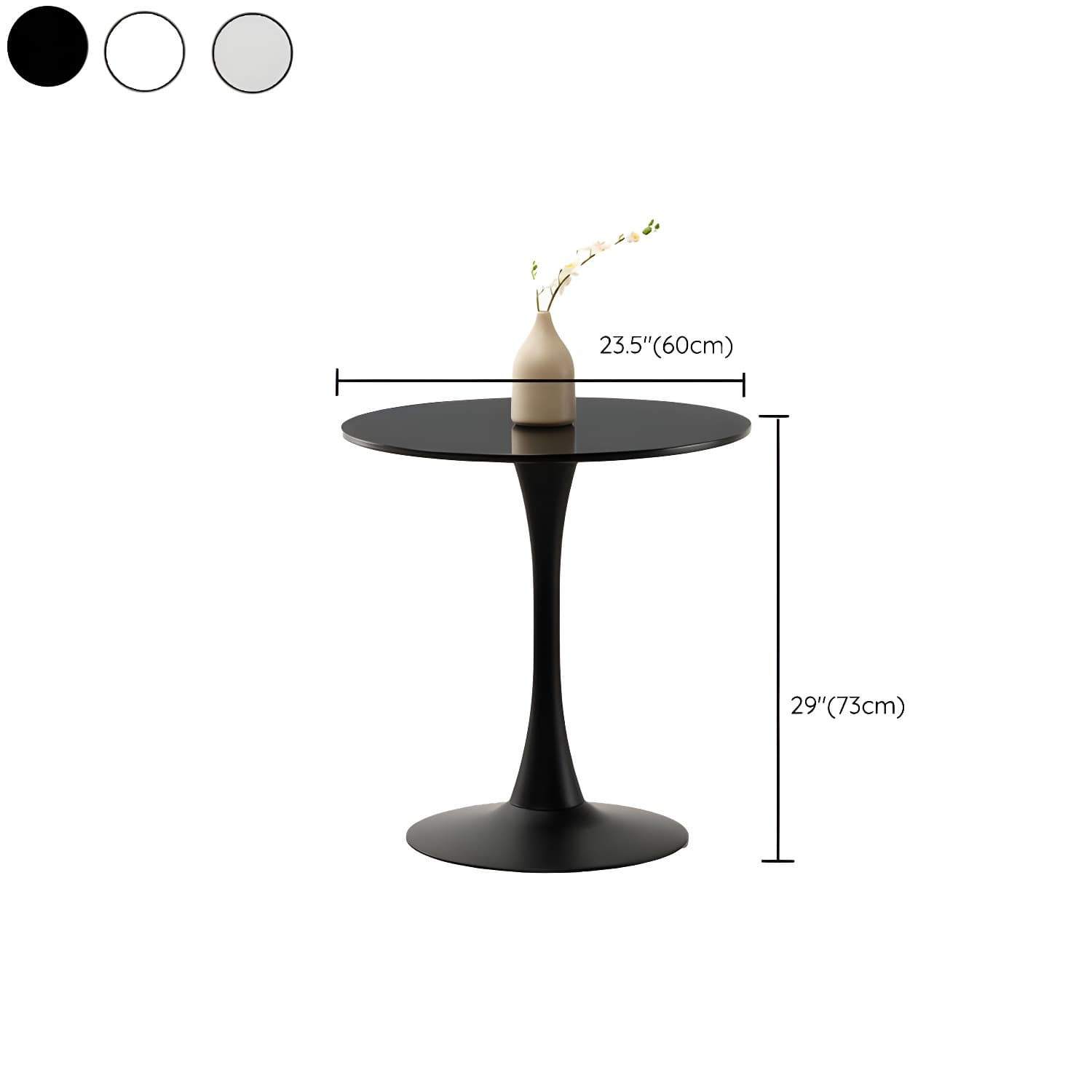 Tulip Dining Table Round Dining Table for Kitchen Dining Room thumbnail 11