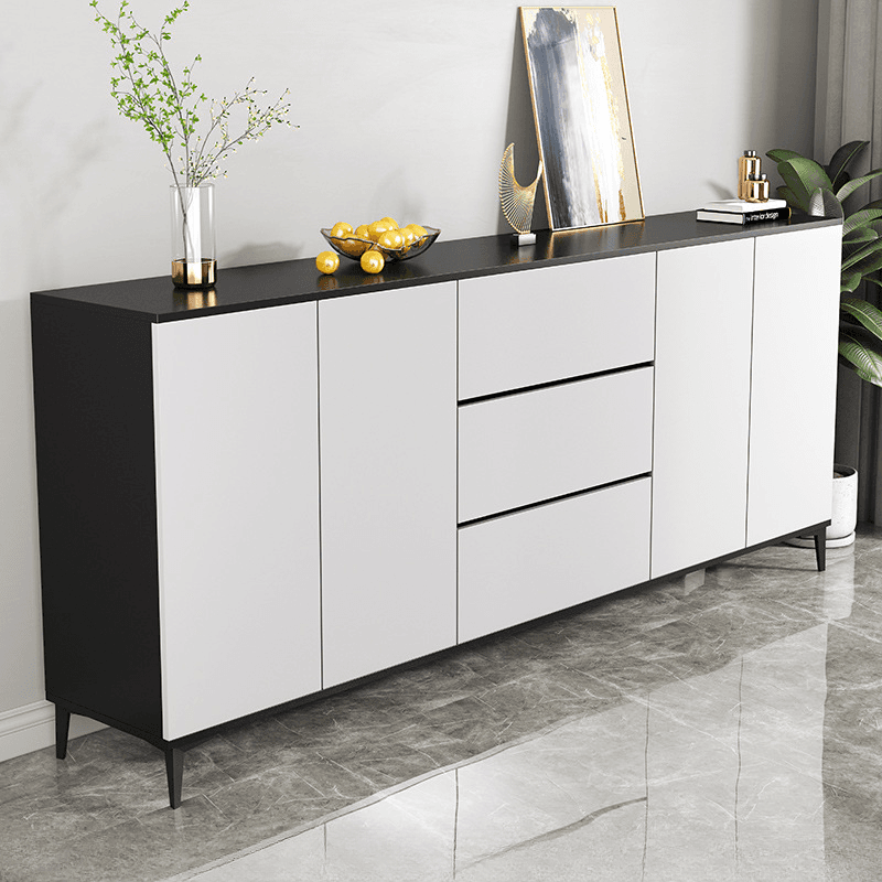 Versatile Sideboard with 2/3 Drawers, Closet Cabinet, Standard/Narrow/Wide Sizes, 3/Two Internal Shelves, Drawer Storage, Manufactured Wood/Stone Countertop, and 4/2/3 Doors thumbnail 9