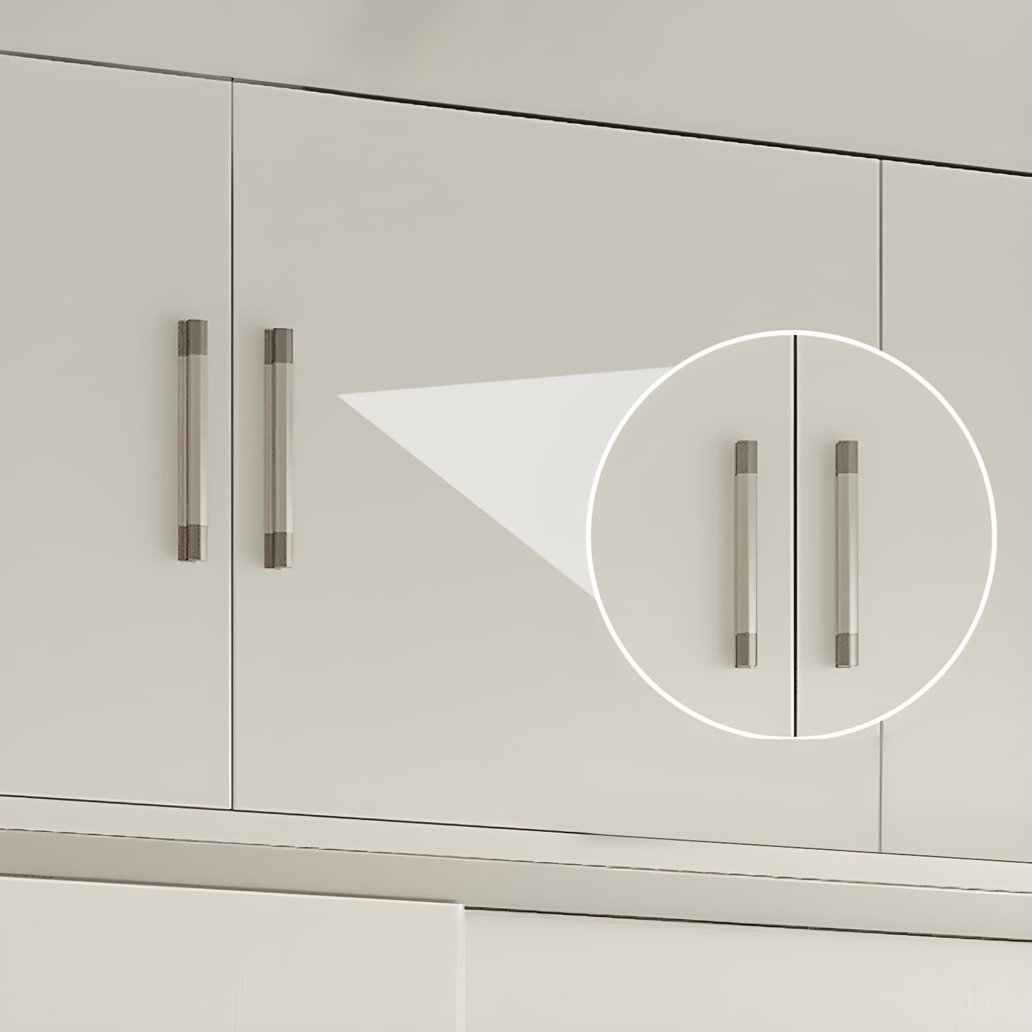 Modern White Wood Wardrobe Armoire with Sliding Doors, Shelves, and Soft Close Drawers thumbnail 9