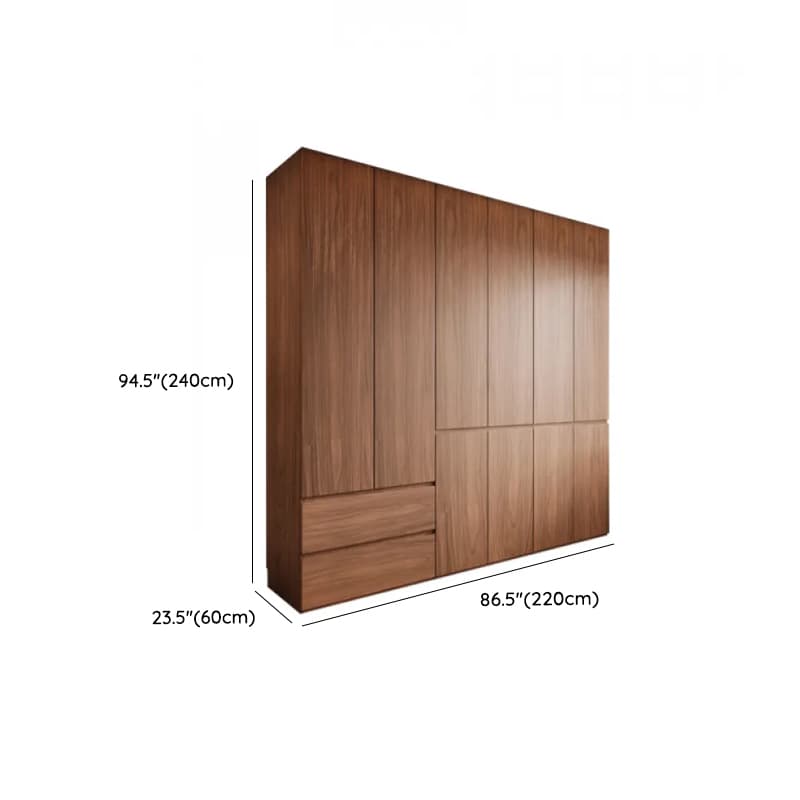 Acorn Minimalist Laminate Independent Wardrobe Closet with Soft Close Drawer, Soft Close Door, and Interior Shelves thumbnail 23