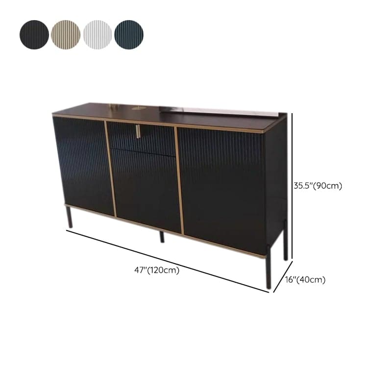 Free Standing Stone Wet-resistant Utility Storage Cabinet with 12 Interior Shelves & 3 Cabinets Living Room thumbnail 19