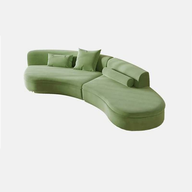 Trendy Seats 4/Seats 3 Armless Curved Sofa Recliner with Sponge Fill Cushions thumbnail 8