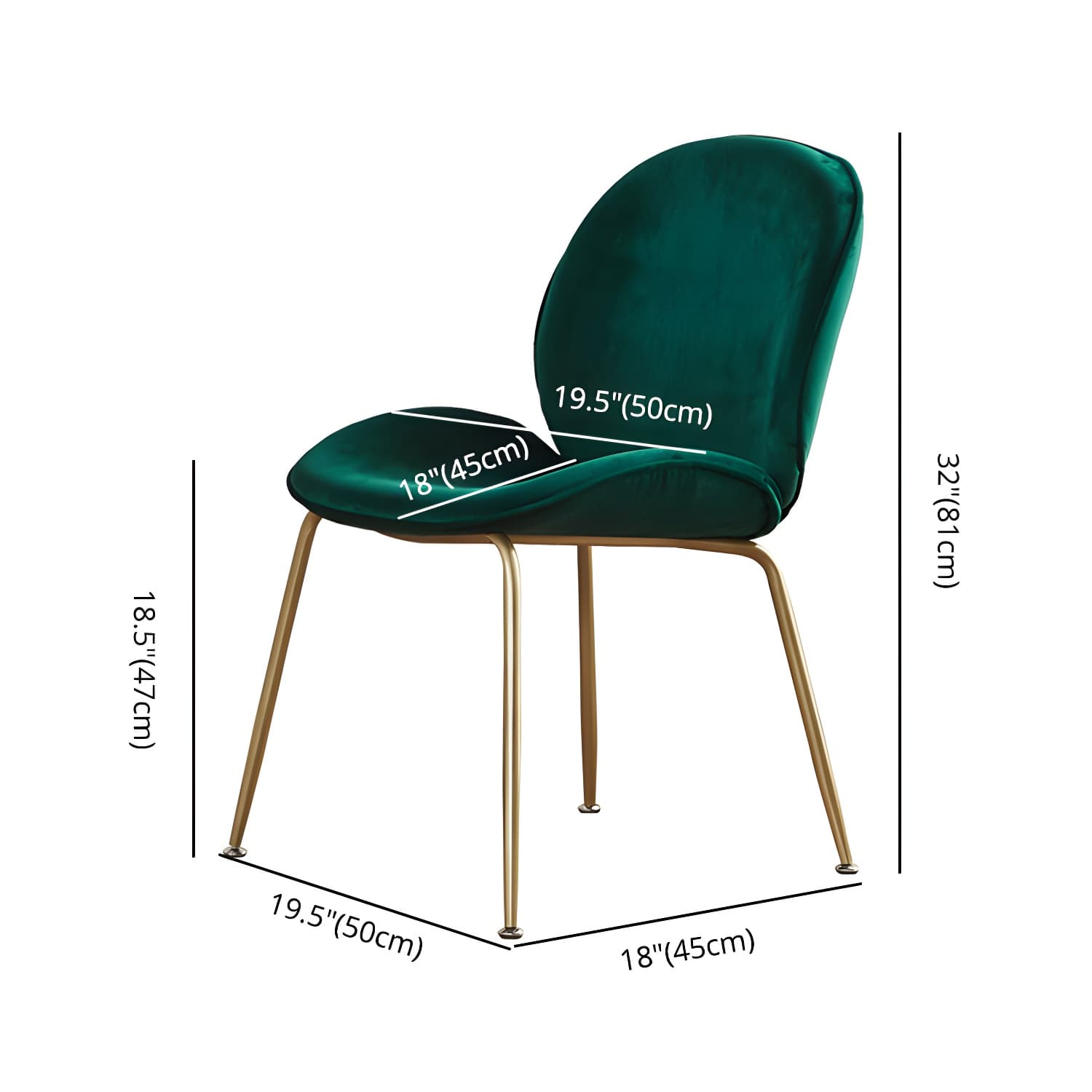 Metal Scandinavian Restaurant Side Chair Matte Finish Wingback Dining Chair thumbnail 20