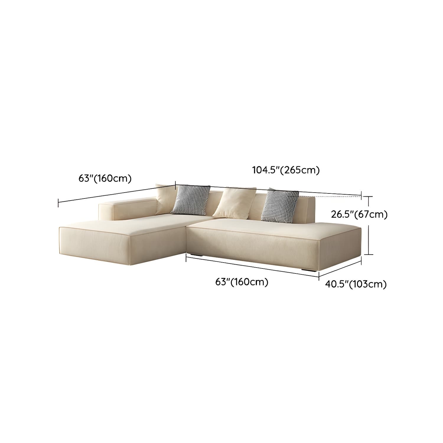 Elegant Sectional with Synthetic Upholstery in Moderate-Gray Tone and Built-in Charging Ports thumbnail 20