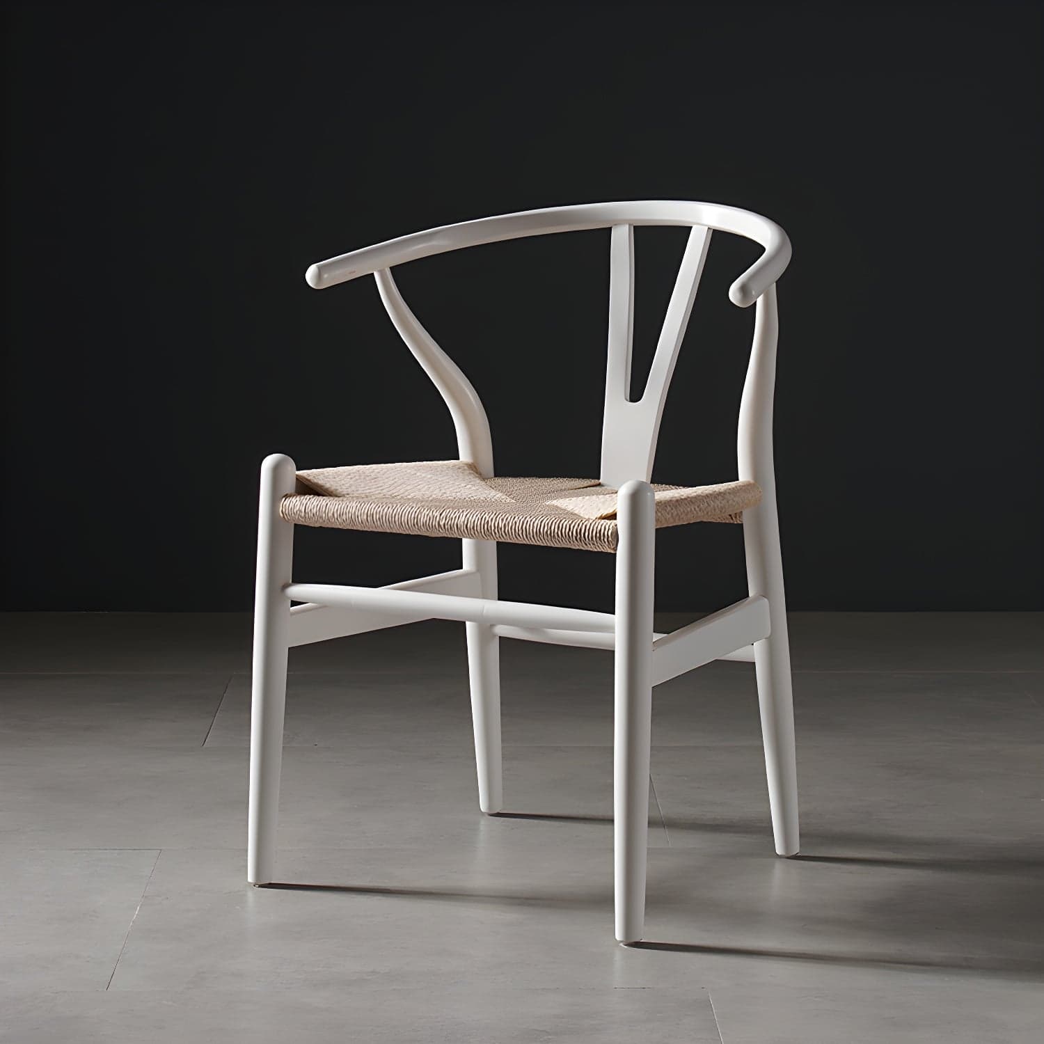 Scandinavian Style Wood Dining Chair Dining Room Wishbone Chair with Arm thumbnail 15